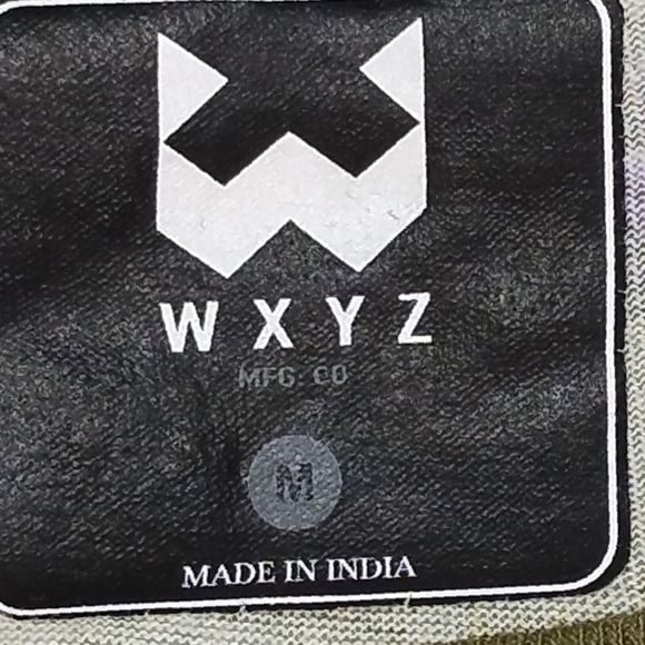 W X Y Z men's short sleeve tee with crank motif army green Size: M - Picture 4 of 6